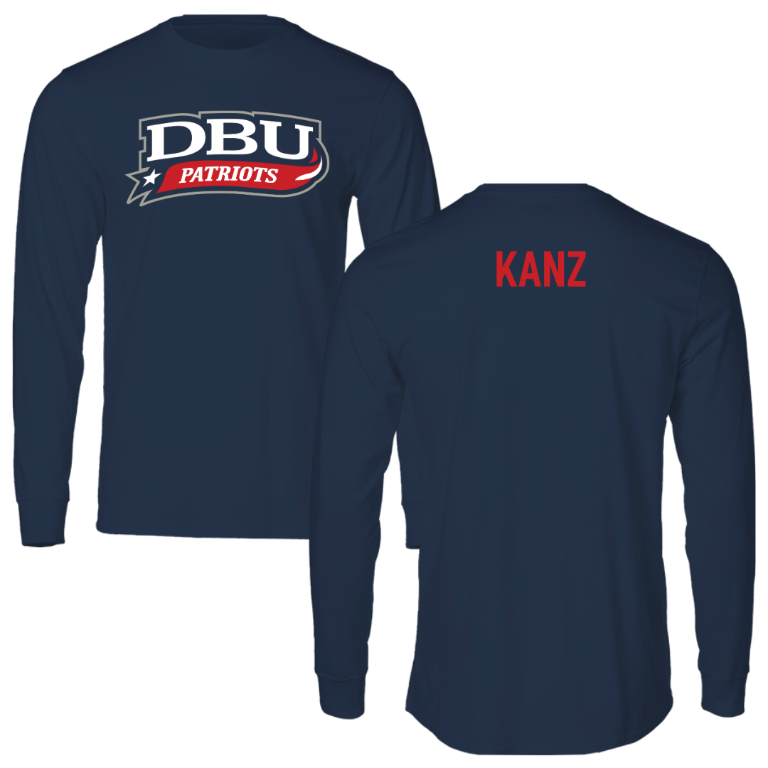 Dallas Baptist University TF and XC Navy Performance Long Sleeve - Daniel Kanz