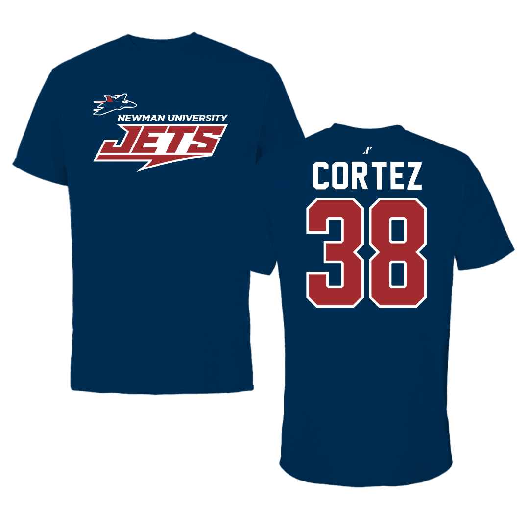 Newman University Soccer Navy General Performance Tee - #38 Liliana Cortez