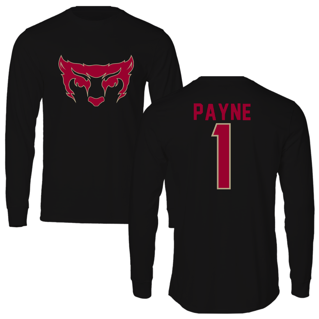 Willamette University Football Black Long Sleeve - #1 Austin Payne