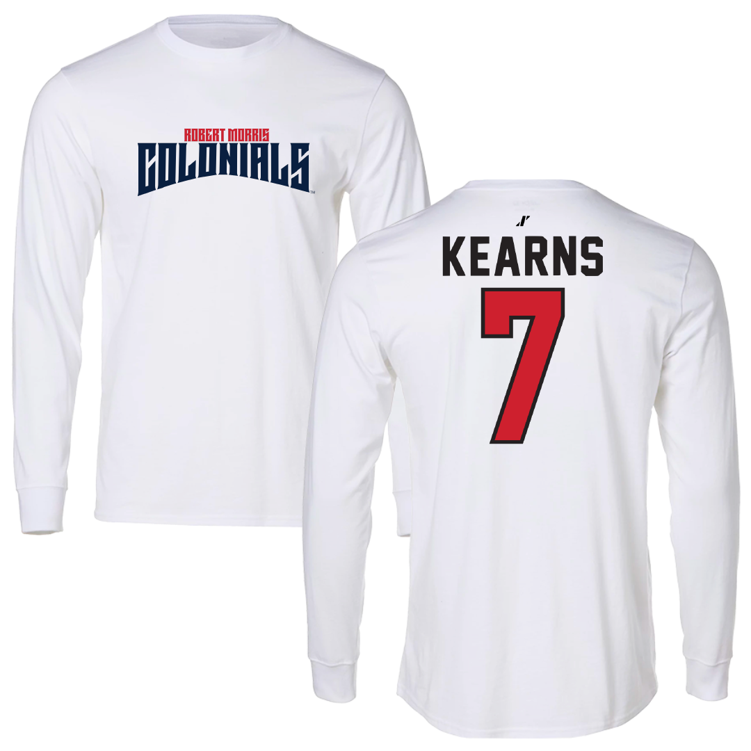 Robert Morris University Soccer White Classic Long Sleeve - #7 Malia Kearns