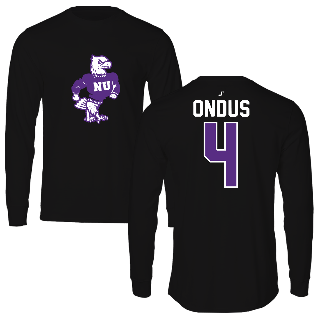 Niagara University Baseball Black Long Sleeve - #4 John Ondus