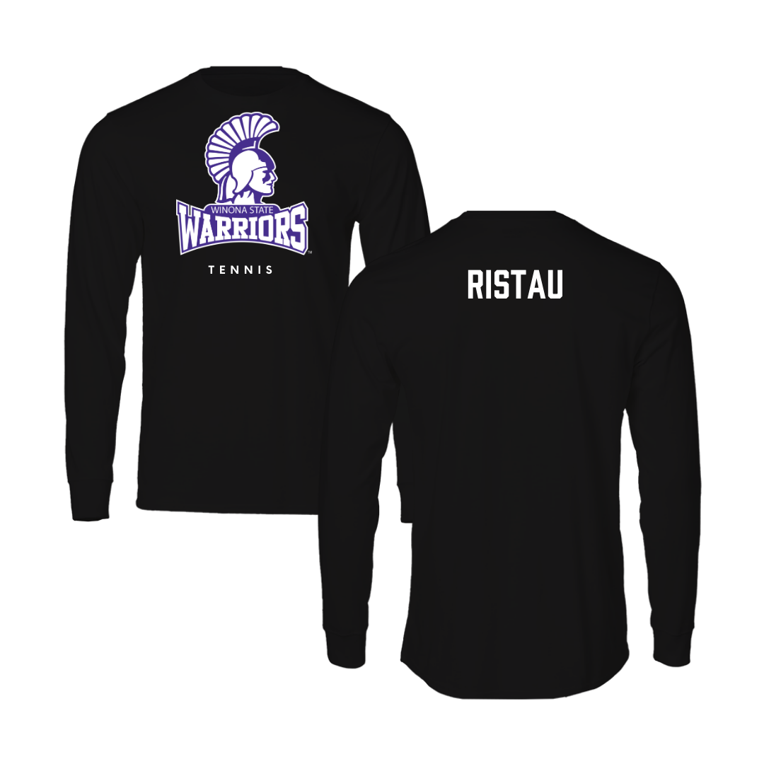 Winona State University Tennis Black Performance Long Sleeve - Lainy Ristau
