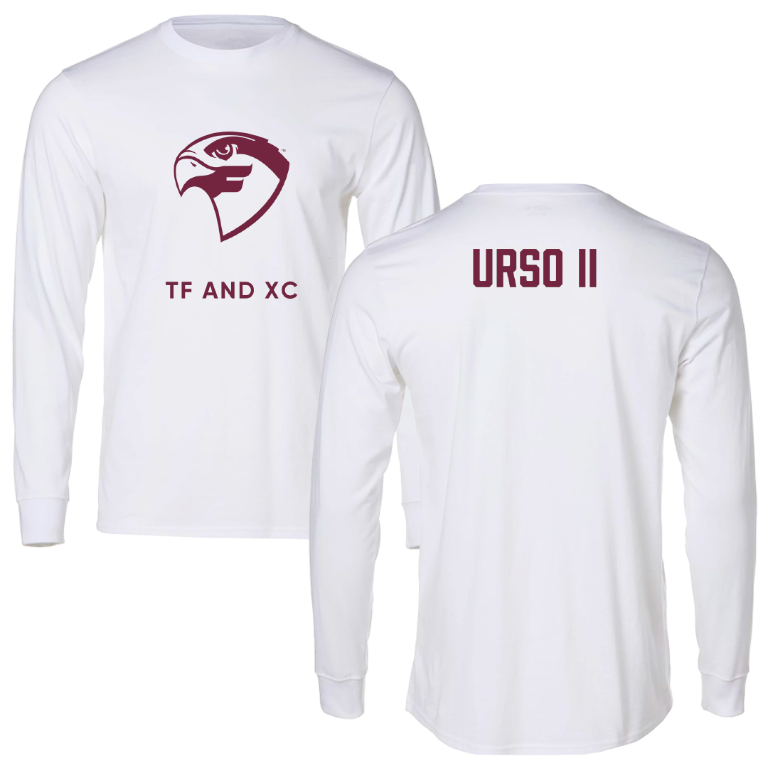 Fairmont State University TF and XC White Long Sleeve - Mark Urso II
