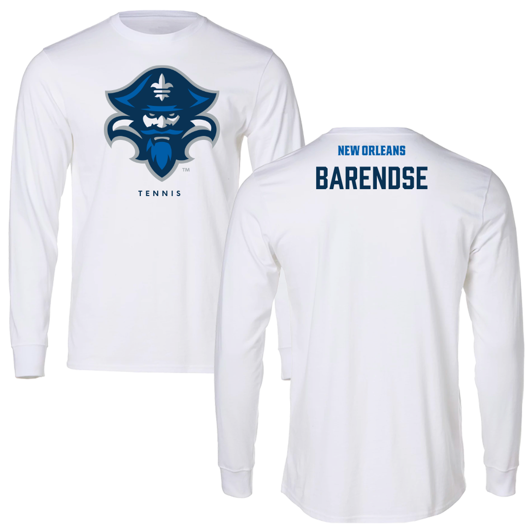 University of New Orleans Tennis White Performance Long Sleeve - Laurie Barendse