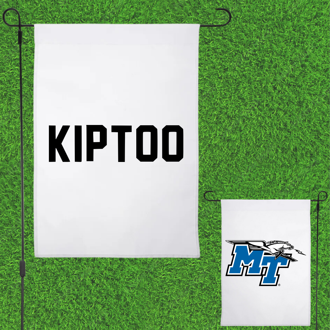Middle Tennessee State University TF and XC White Garden Flag - Brian Kiptoo