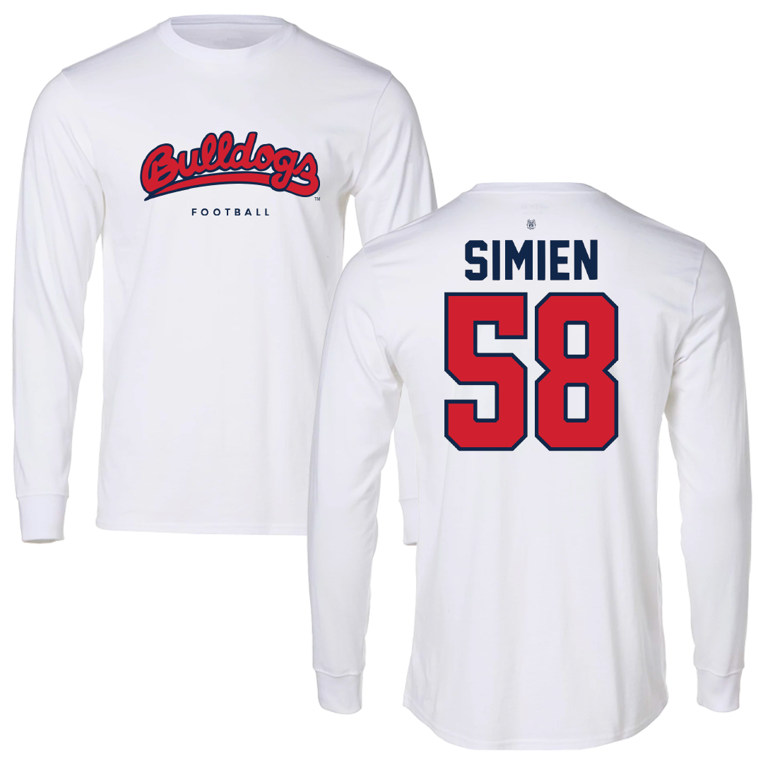 Fresno State University Football White Long Sleeve - #58 Marcus Simien