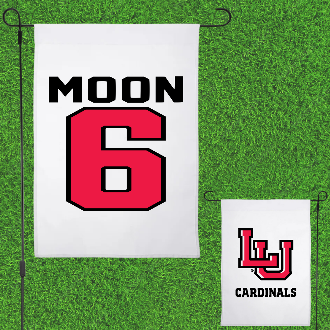 Lamar University Volleyball White Garden Flag - #6 Emily Moon