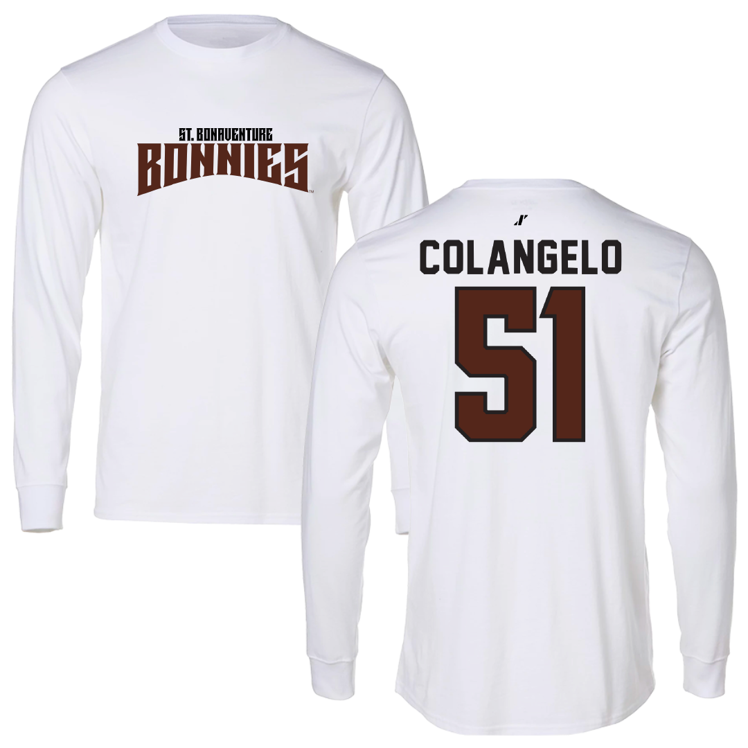 St. Bonaventure University Lacrosse White Classic Long Sleeve - #51 Brit Colangelo