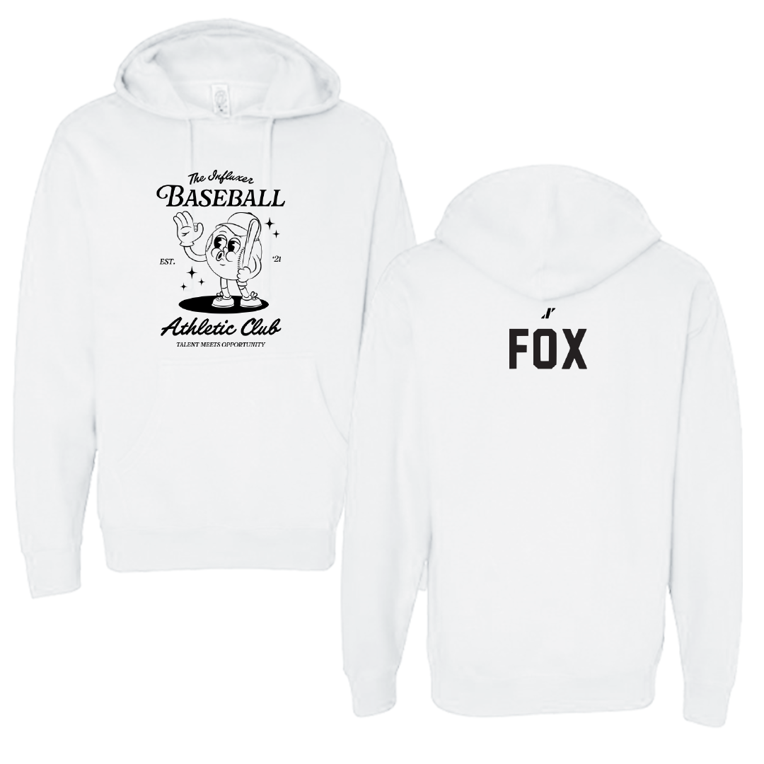 Baseball White Influxer Athletic Club Hoodie - Brayden Fox