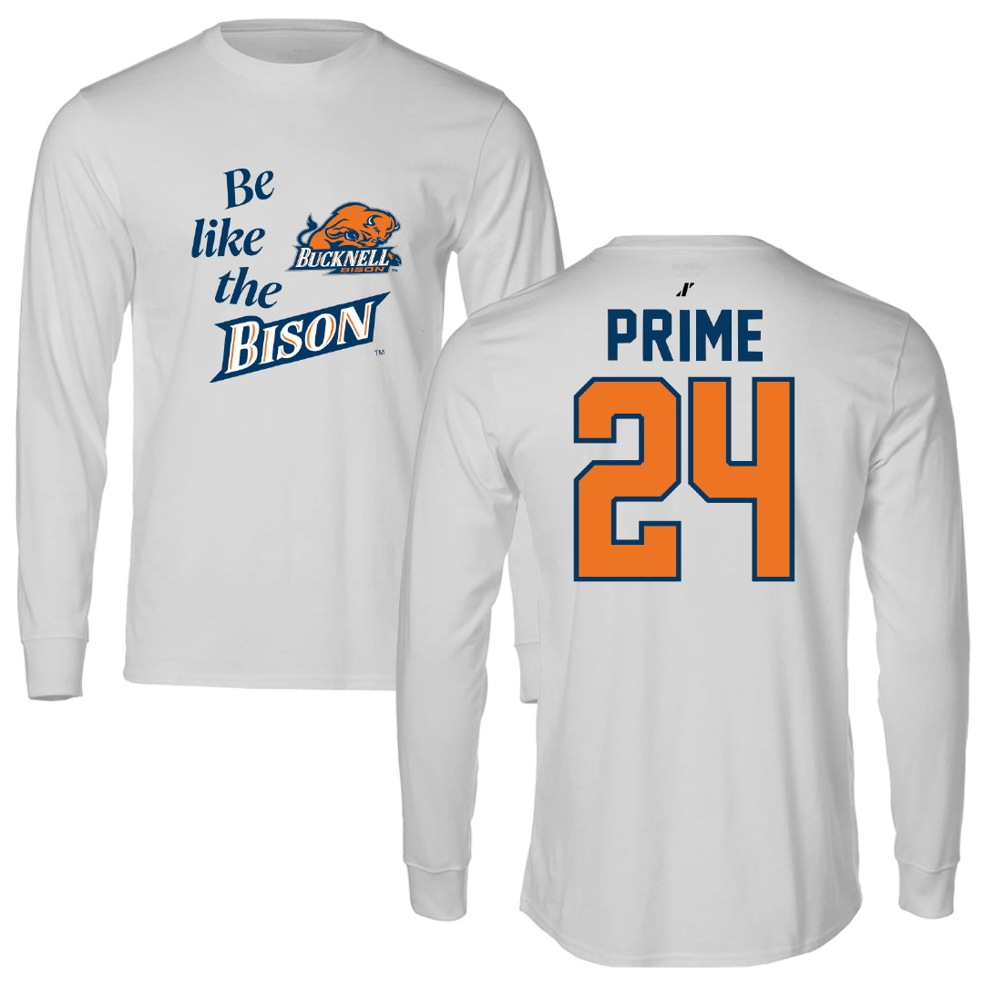 Bucknell University Soccer Light Gray Be Like Us Long Sleeve - #24 Nick Prime