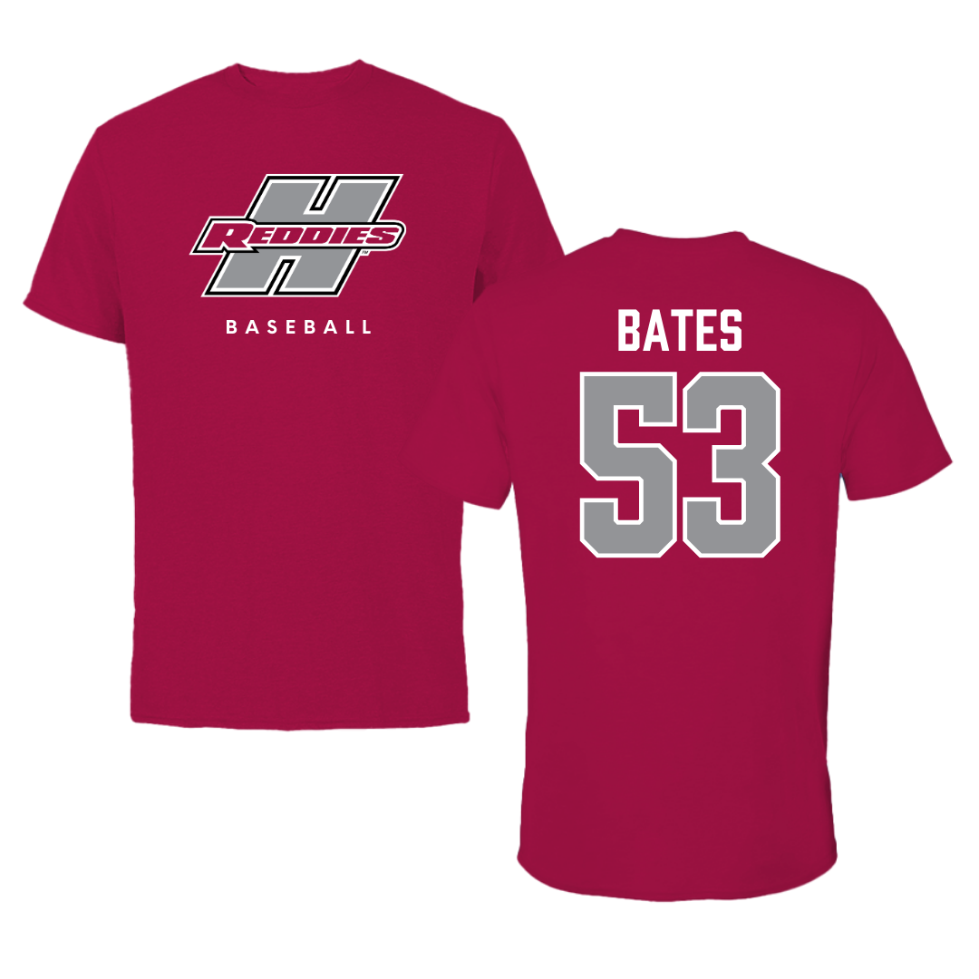 Henderson State University Baseball Cardinal Performance Tee - #53 Christian Bates