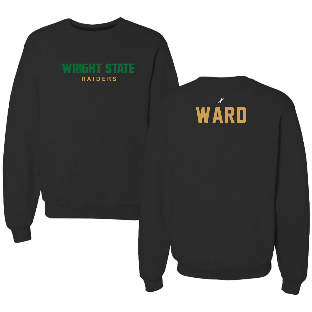 Wright State University Golf Black Crewneck - Jack Ward