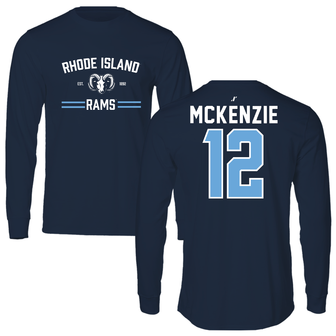 University of Rhode Island Baseball Navy General Performance Long Sleeve - #12 Brody McKenzie