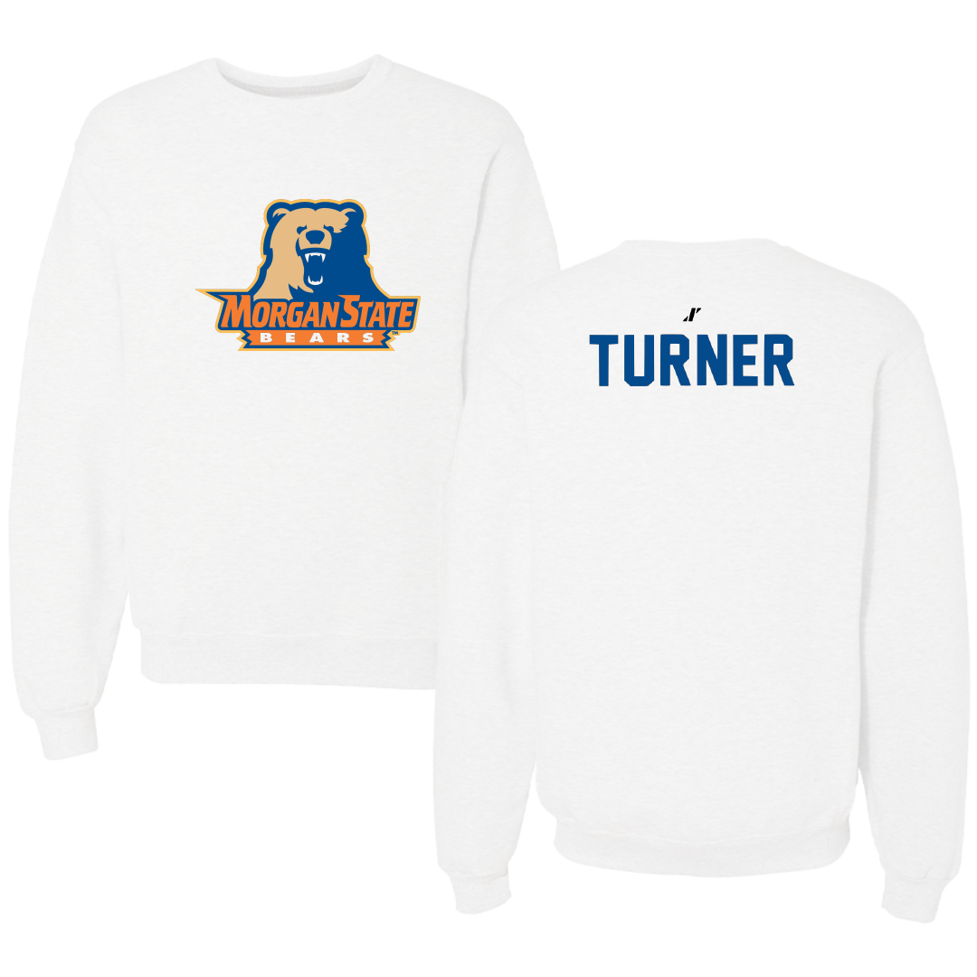 Morgan State University Wrestling White Crewneck - Aaron Turner