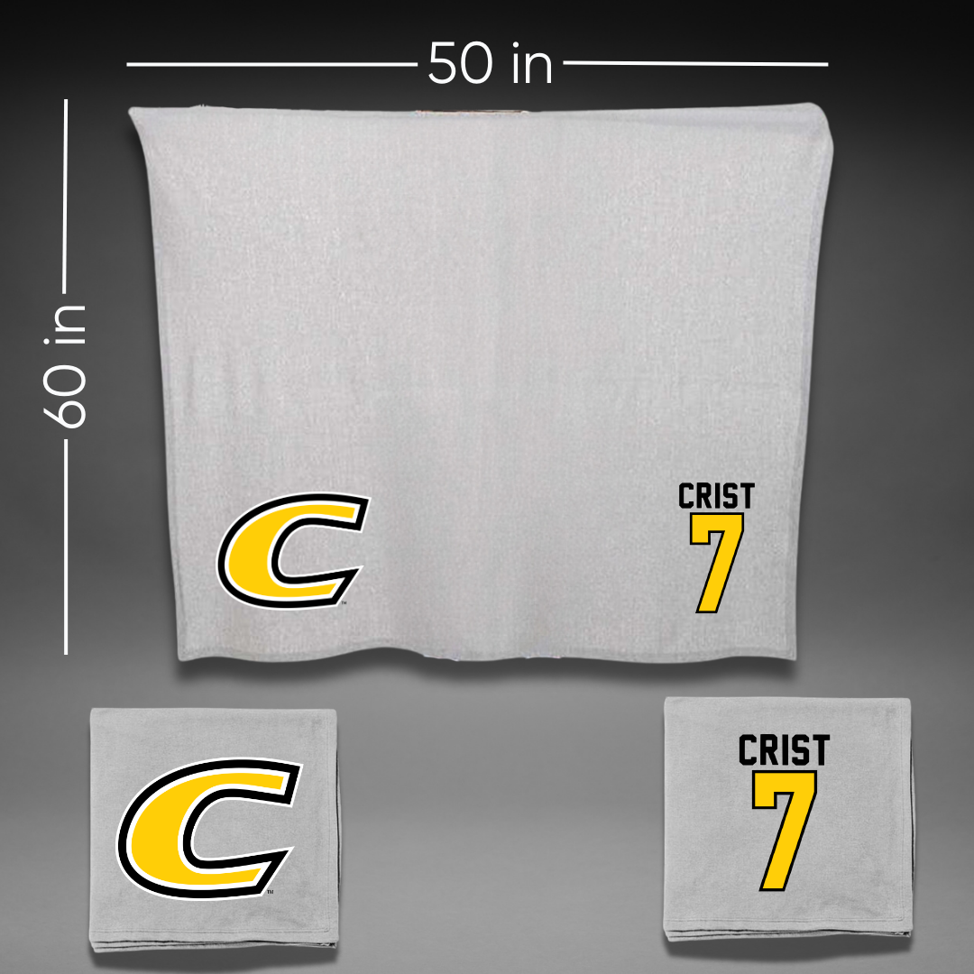 Centre College Soccer Gray Blanket - #7 Ava Crist