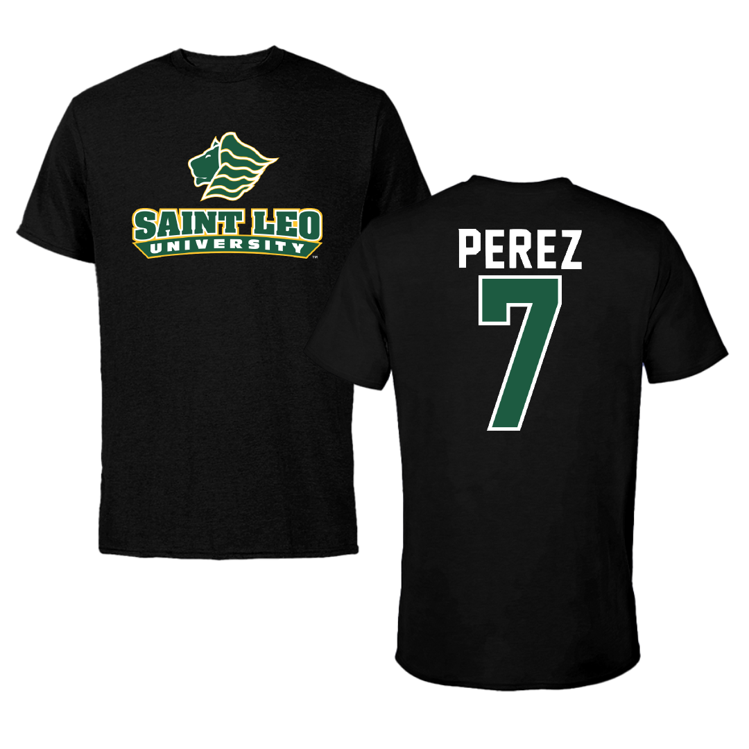 Saint Leo University Volleyball Black Tee - #7 Paula Perez