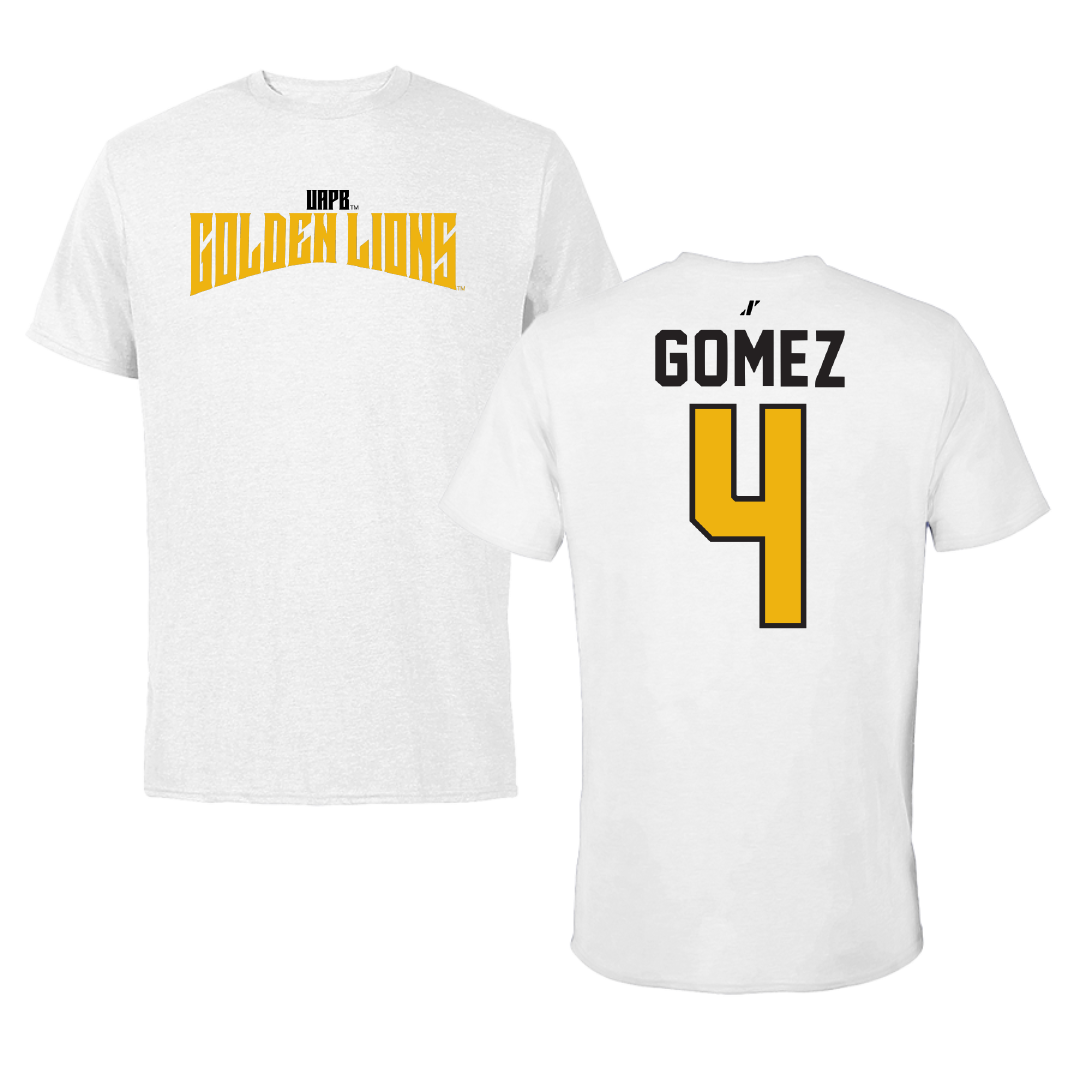 University of Arkansas-Pine Bluff Softball White Classic Performance Tee - #4 Jazlyn Gomez