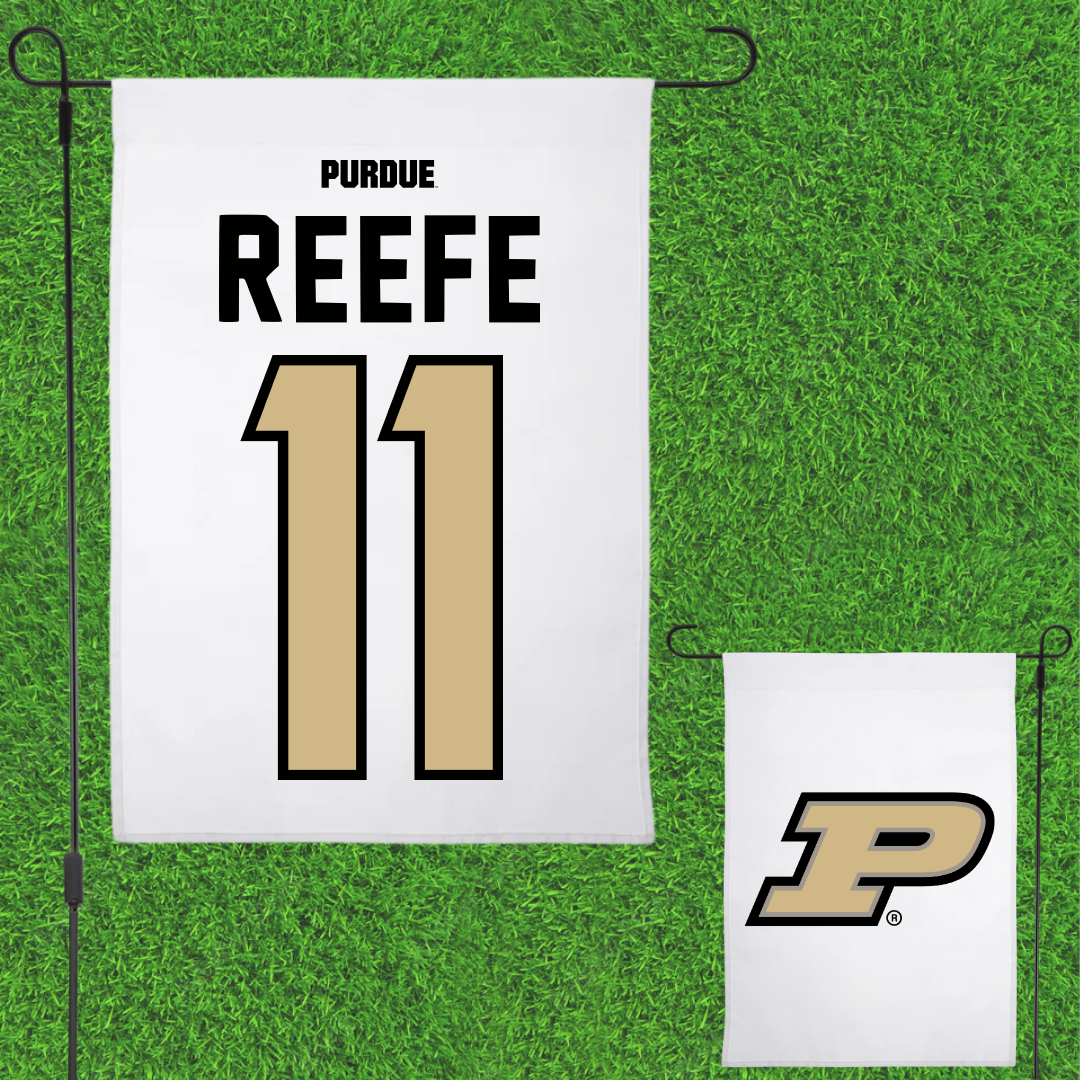 Purdue University Softball White Garden Flag - #11 Delaney Reefe