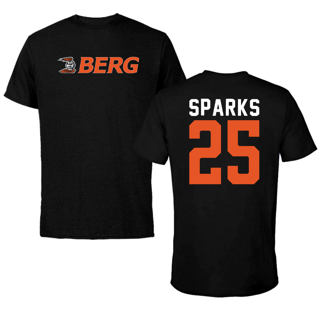 Heidelberg University Football Black Performance Tee - #25 Shae Sparks