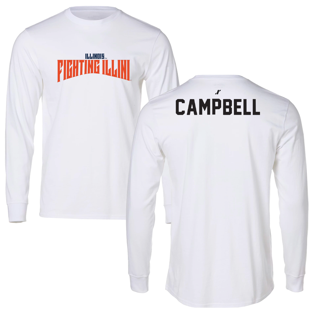 University of Illinois TF and XC White Classic Long Sleeve - Olivia Campbell