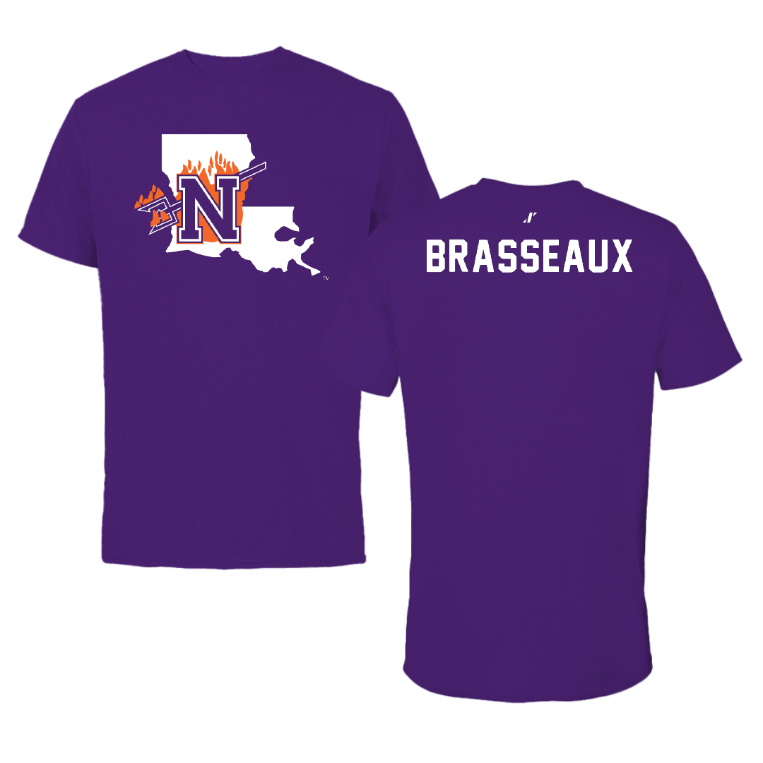 Northwestern State University TF and XC Purple State Tee - Benjamin Brasseaux