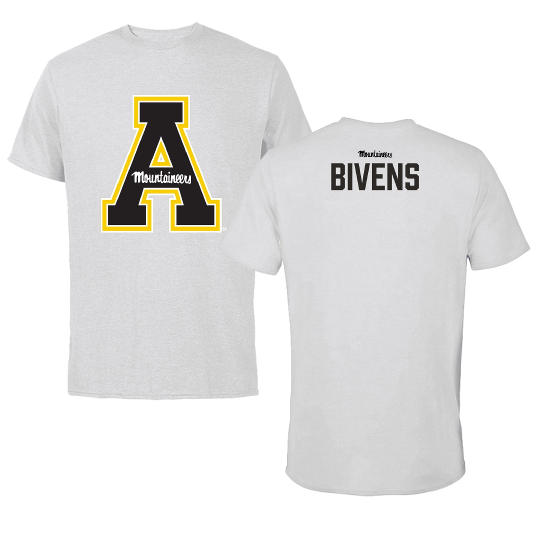 Appalachian State University TF and XC Light Gray Performance Tee - Garrett Bivens
