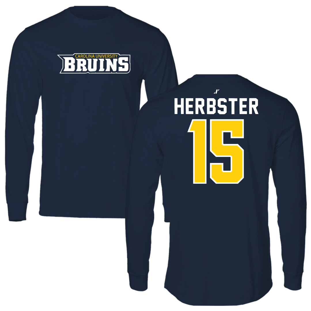 Carolina University Softball Navy Long Sleeve - #15 Chloe Herbster