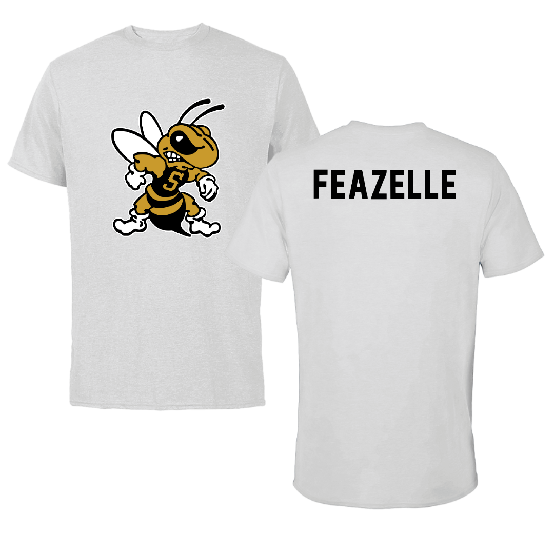 West Virginia State University Golf Light Gray Performance Tee - Jayce Feazelle