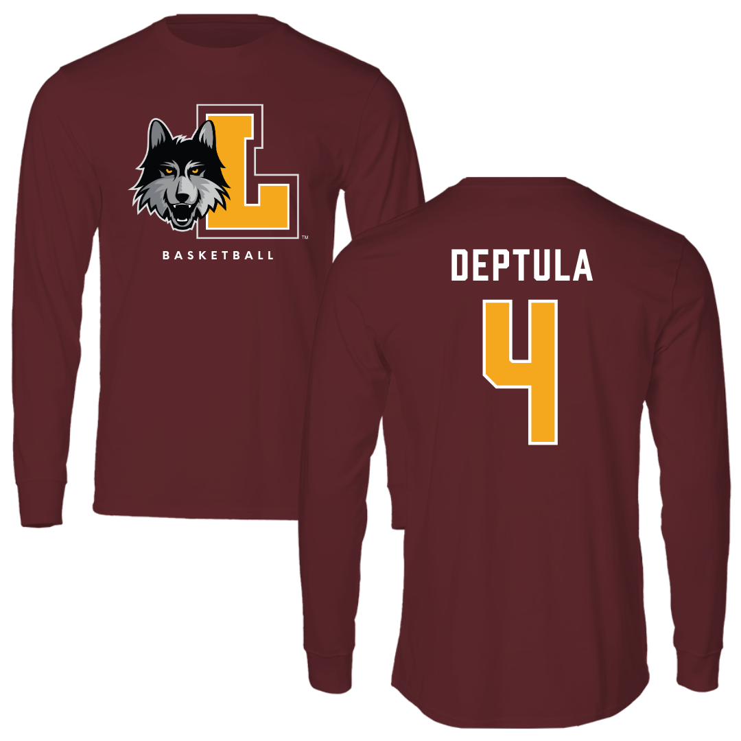 Loyola University-Chicago Basketball Maroon Mascot Performance Long Sleeve - #4 Audrey Deptula