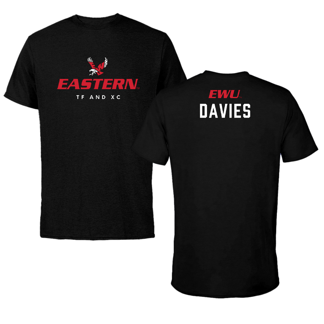 Eastern Washington University TF and XC Black Eastern Performance Tee - Rhiannon Davies