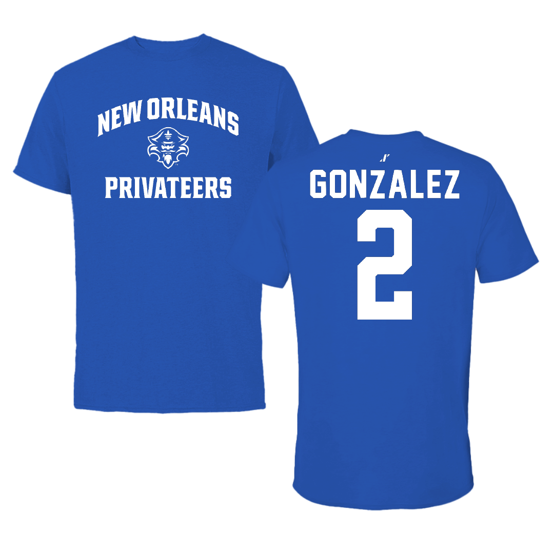 University of New Orleans Beach Volleyball Blue General Tee - #2 Stephanie Gonzalez