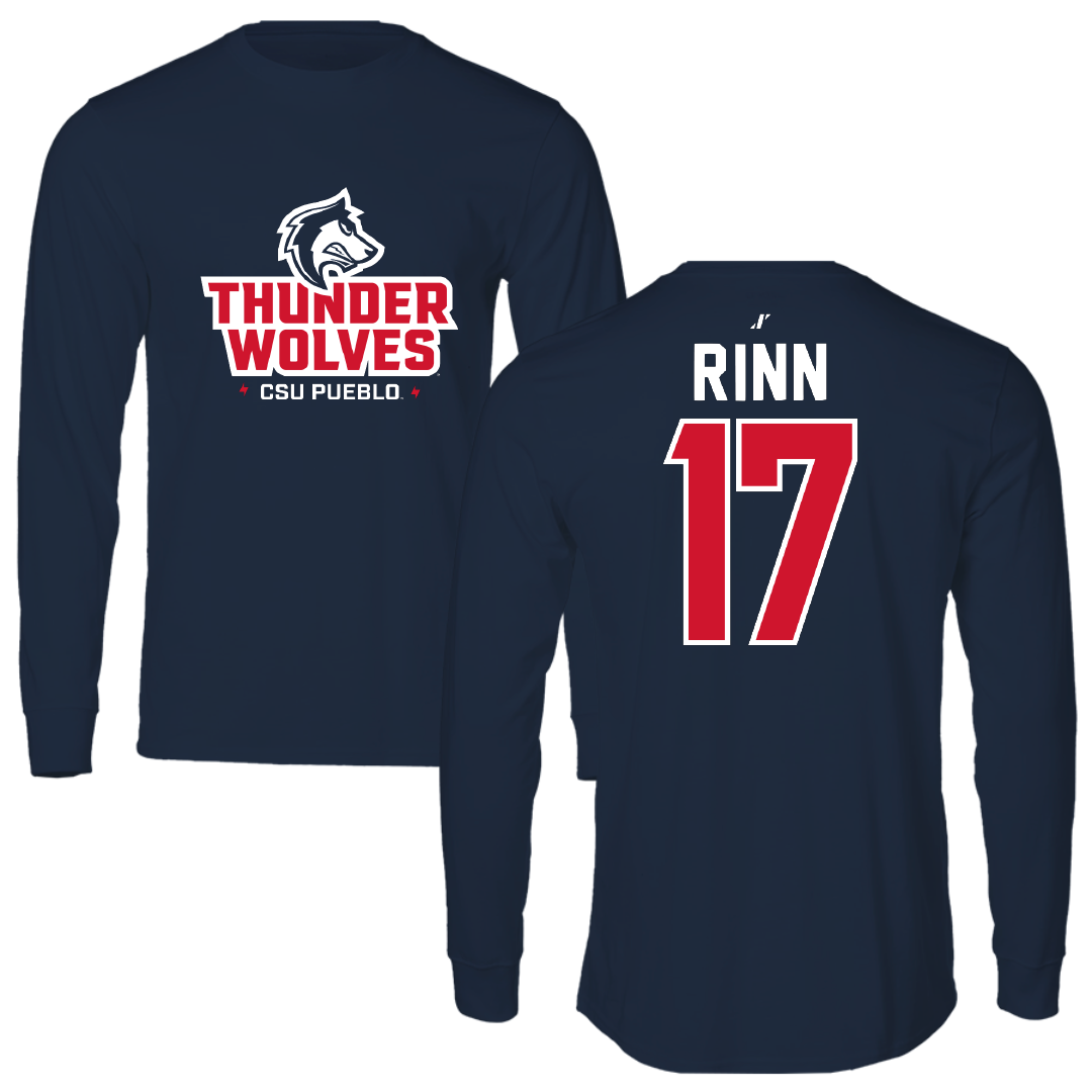 Colorado State University-Pueblo Lacrosse Navy General Long Sleeve - #17 Sienna Rinn