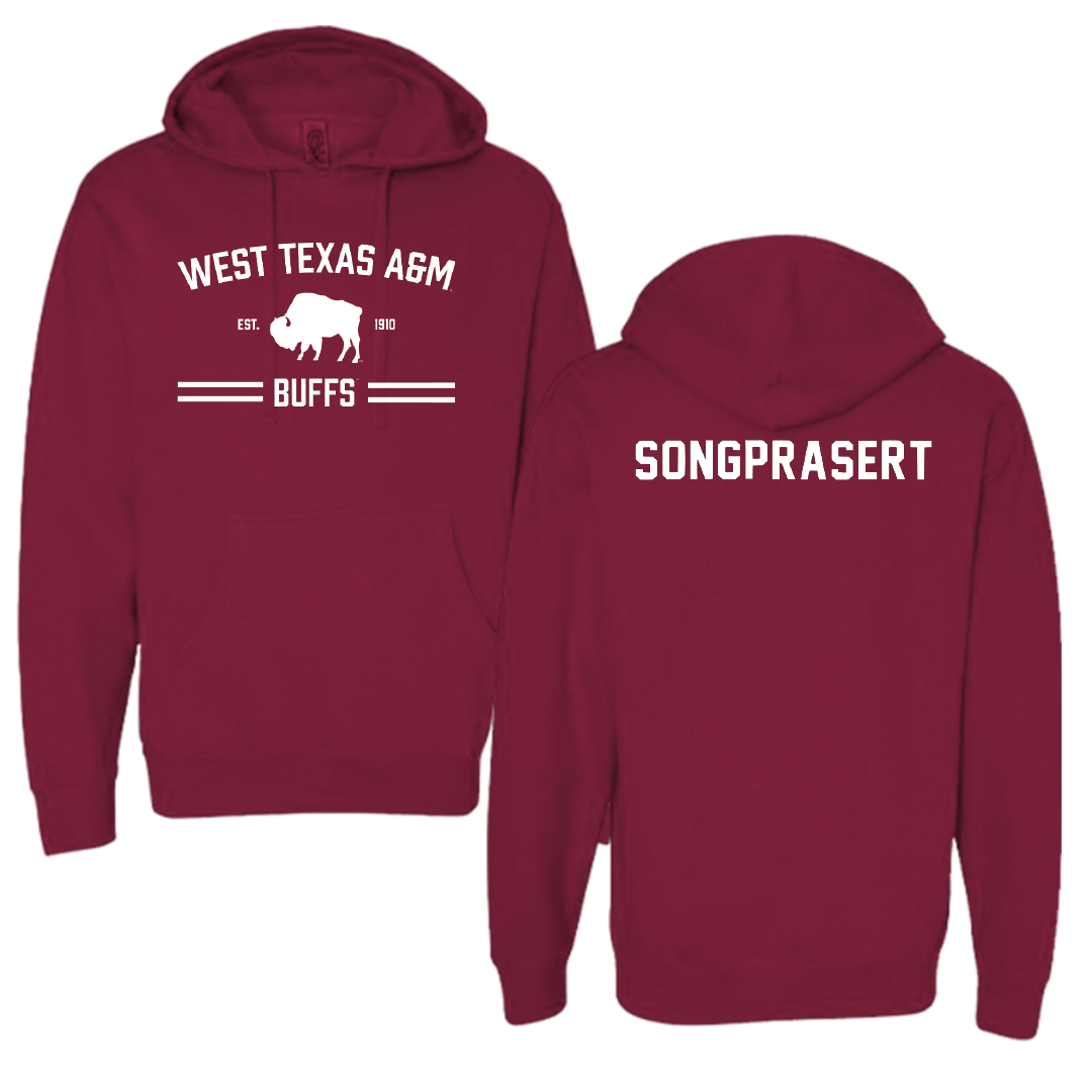 West Texas A&M University Golf Maroon General Hoodie - Gam Songprasert