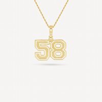 Gold Presidents Pendant and Chain - #58 Hunter Mastin