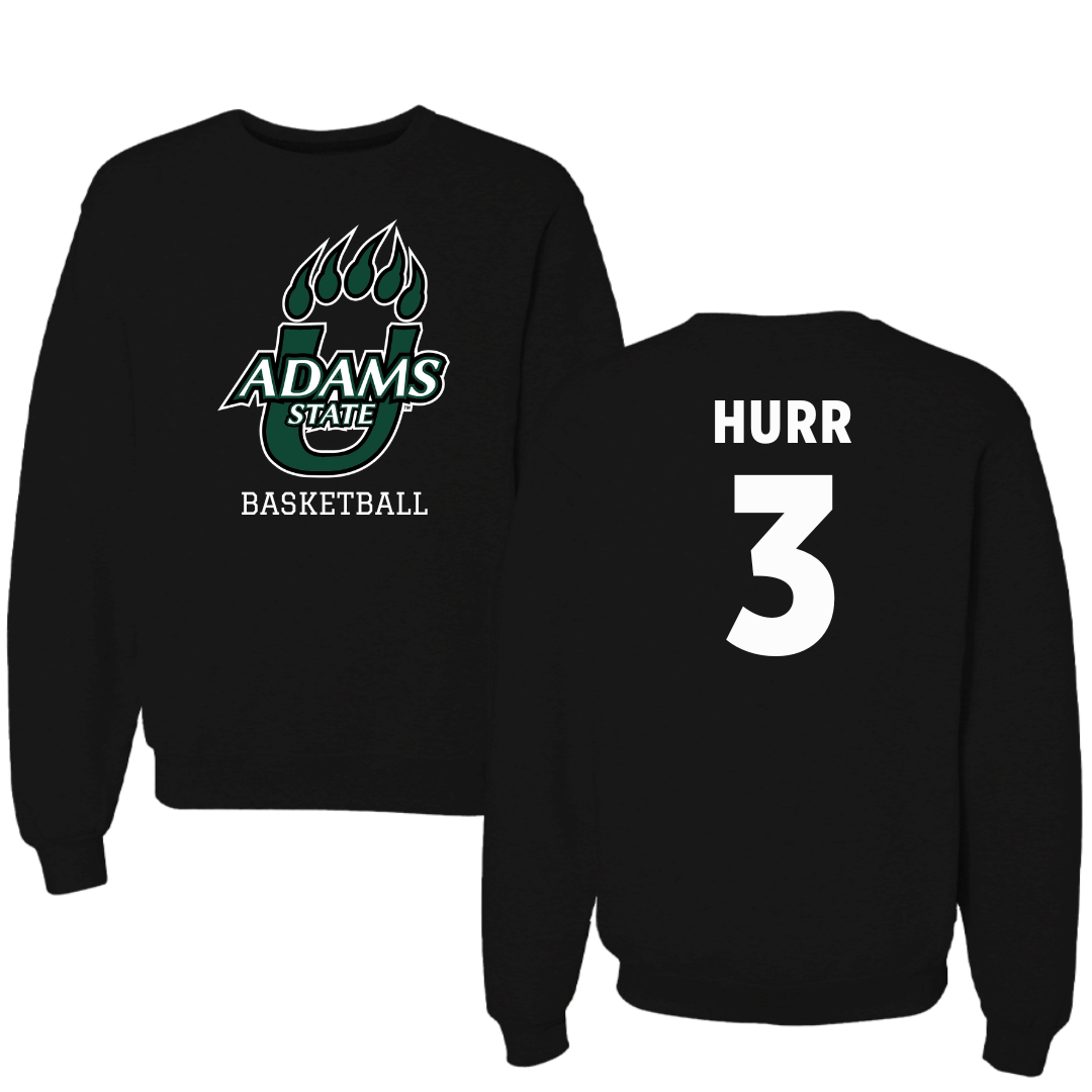 Adams State University Basketball Black State Crewneck - #3 Alex Hurr