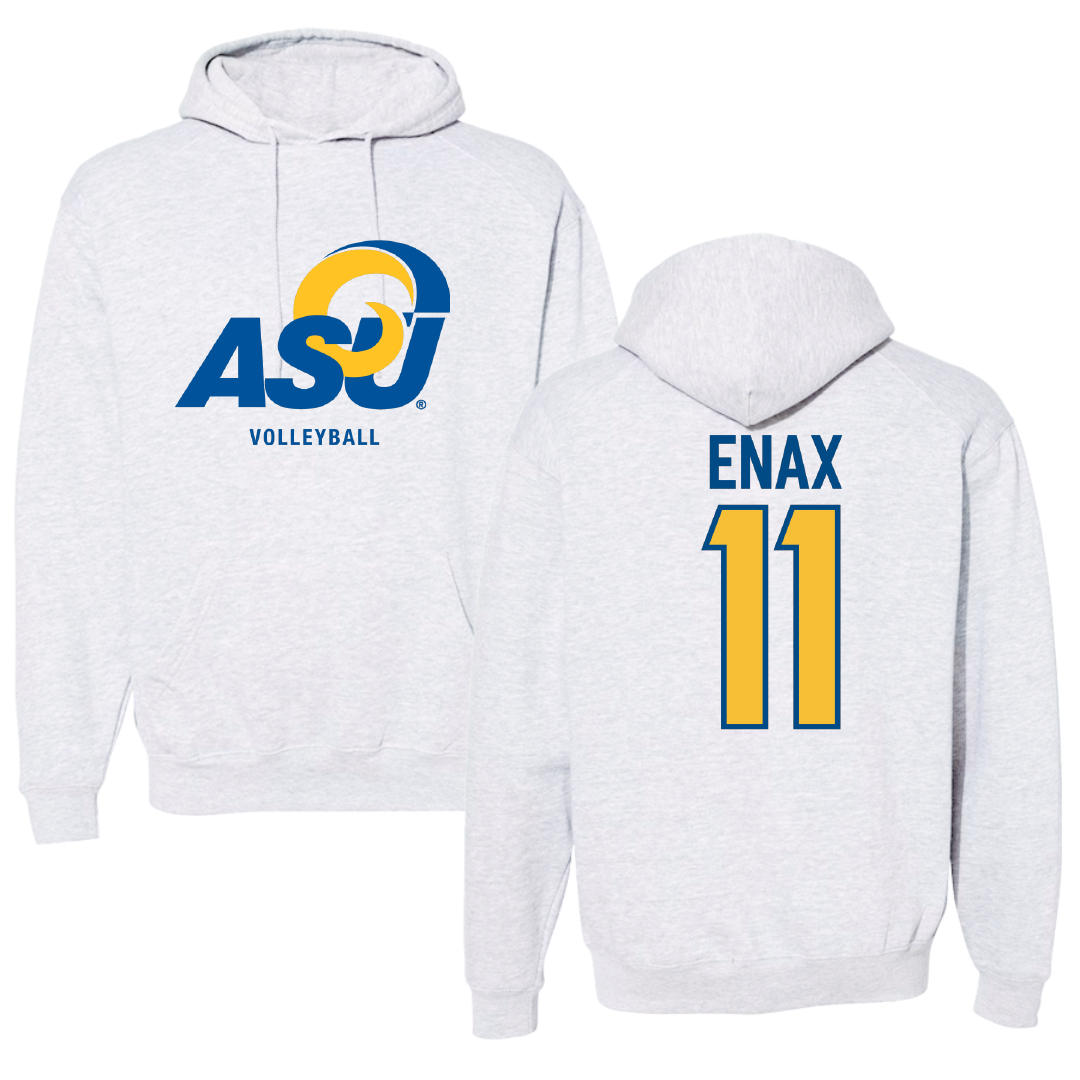 Angelo State University Volleyball Gray Hoodie - #11 Caleigh Enax