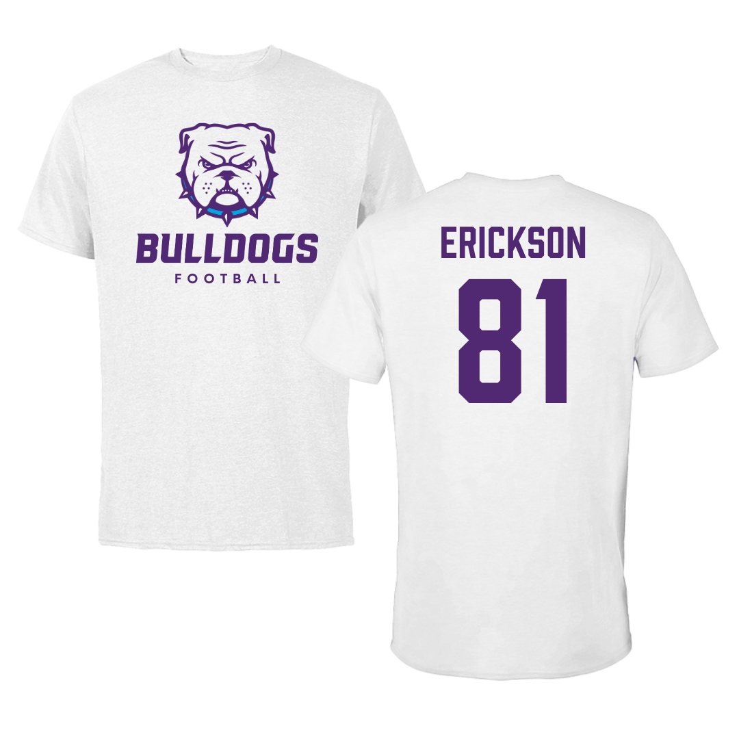 Truman State University Football White Tee - #81 Parker Erickson