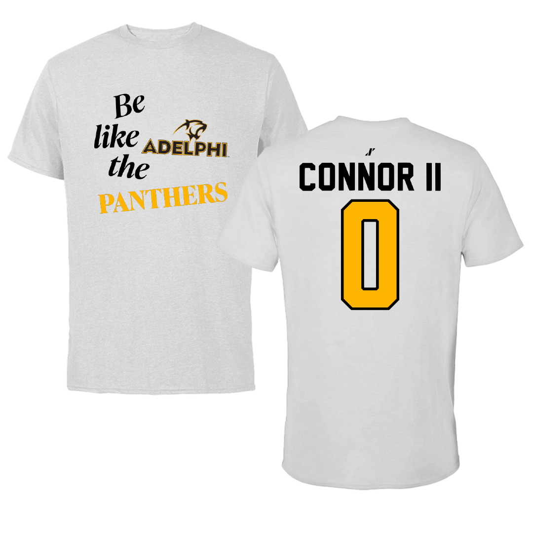 Adelphi University Basketball Light Gray Be Like Us Performance Tee - #0 Al-Fatir Connor II