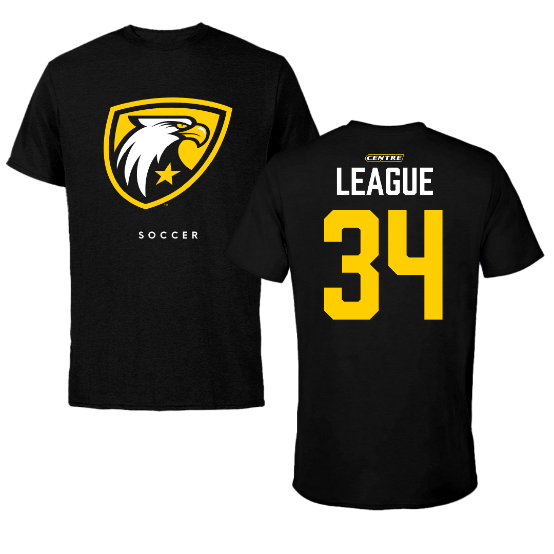 Centre College Soccer Black Performance Tee - #34 Madeleine League
