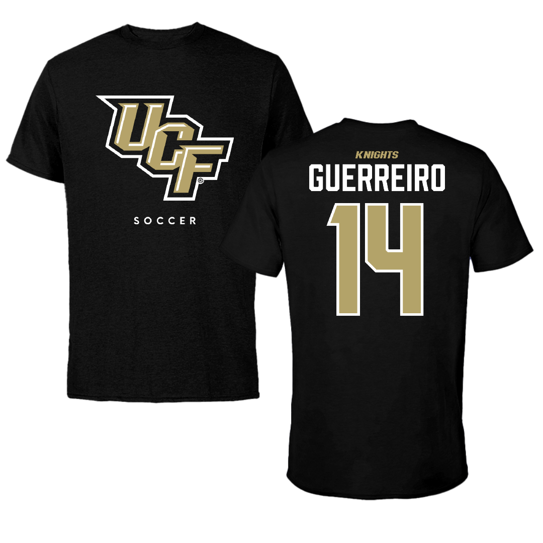 University of Central Florida Soccer Black Performance Tee - #14 Fabio Guerreiro