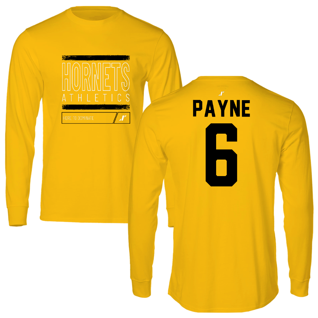 Alabama State University Volleyball Gold Dominate Performance Long Sleeve - #6 Bailee Payne