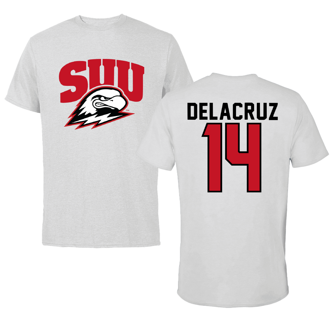 Southern Utah University Softball Light Gray Tee - #14 Michelle Delacruz