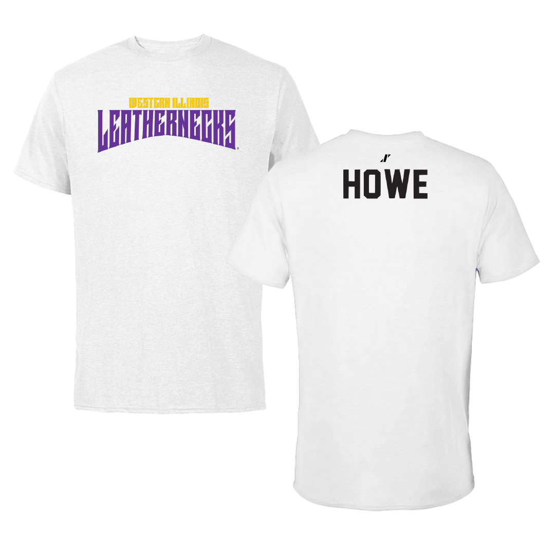 Western Illinois University Golf White Classic Performance Tee - Owen Howe
