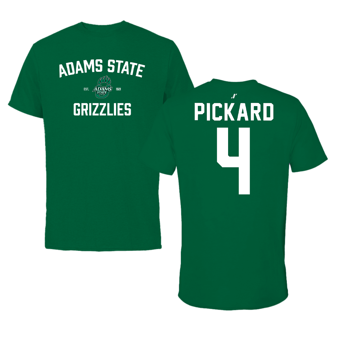 Adams State University Basketball Green General Tee - #4 Mykaila Pickard