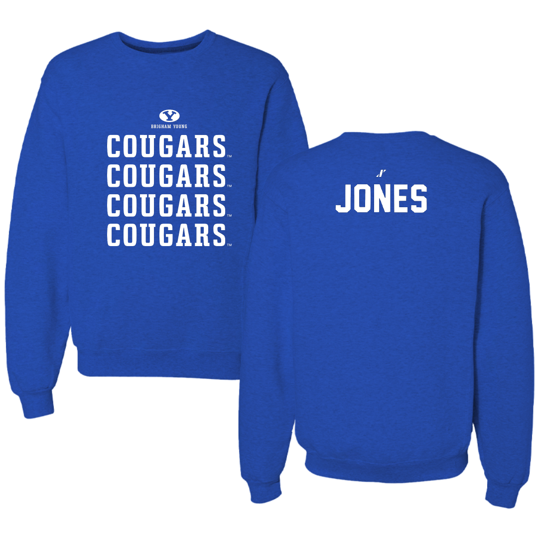 Brigham Young University TF and XC Blue General Crewneck - Lainey Jones
