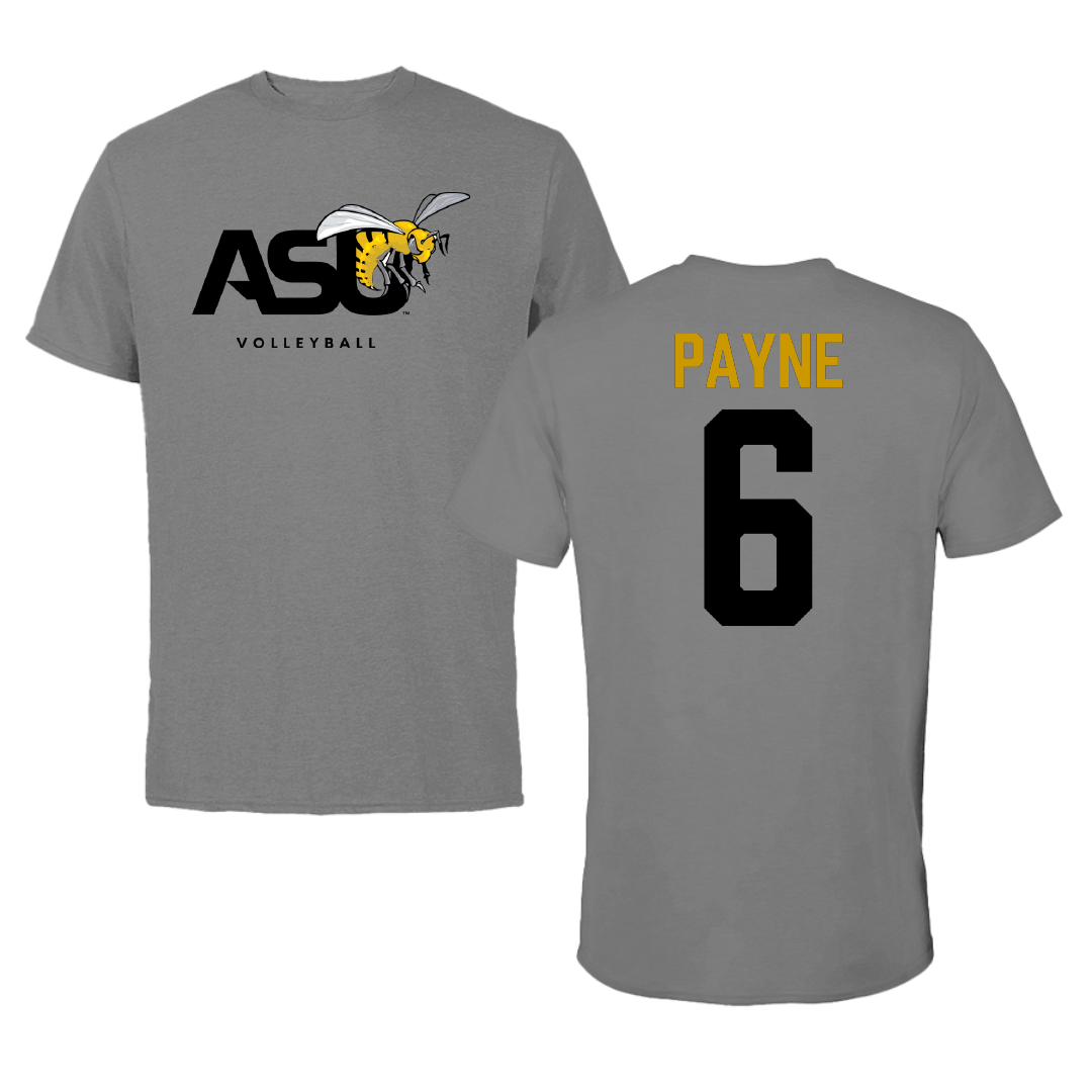 Alabama State University Volleyball Dark Gray Tee - #6 Bailee Payne