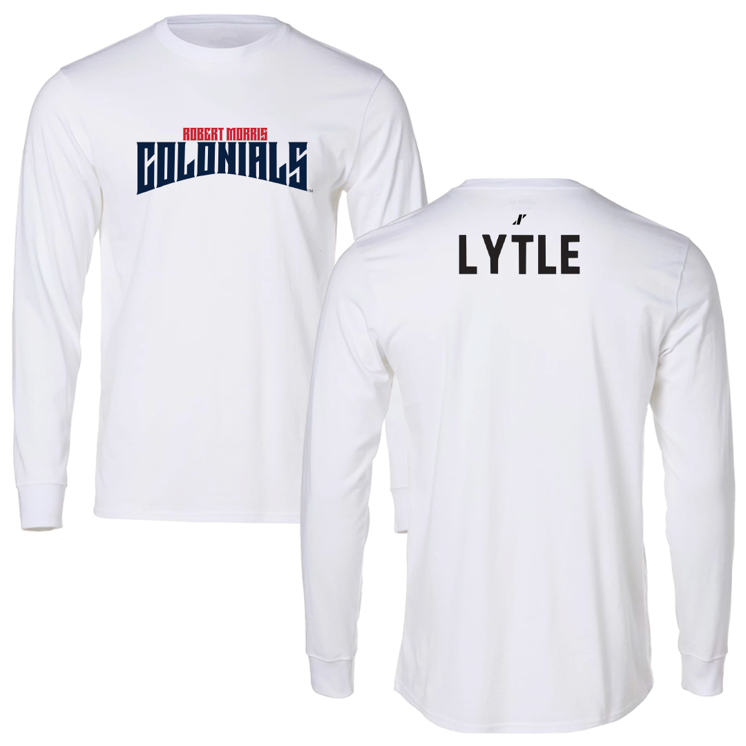 Robert Morris University Cheer White Classic Performance Long Sleeve - Gia Lytle