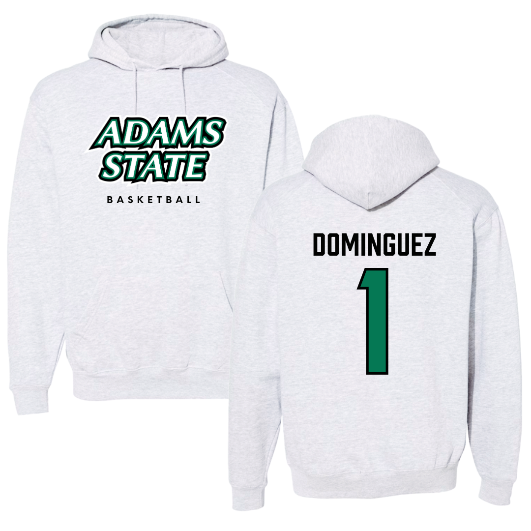 Adams State University Basketball Gray Block Hoodie - #1 Harmanie Dominguez