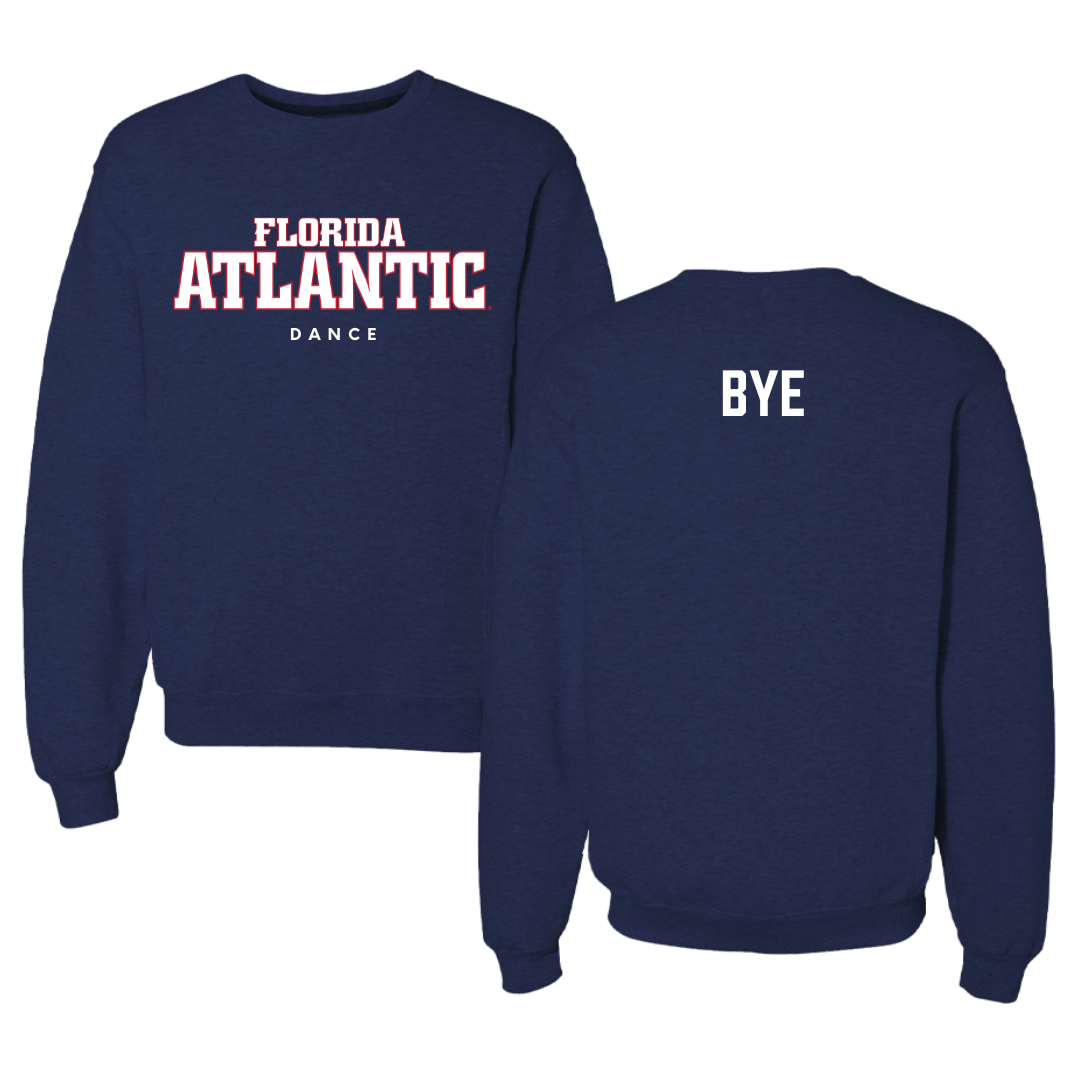Florida Atlantic University Dance Navy Crewneck - Julia Bye