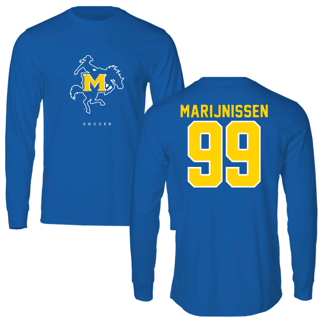 McNeese State University Soccer True Royal Performance Long Sleeve - #99 Celeste Marijnissen